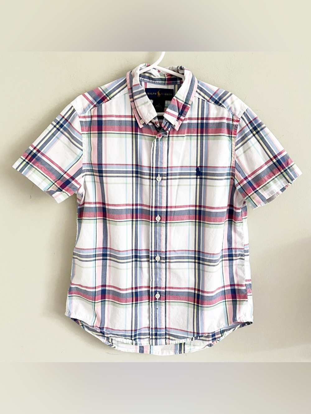 Ralph Lauren plaid button down shirt
